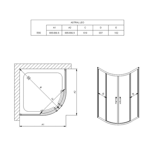 Astral Leo R90x195cm/8mm Nano Easy