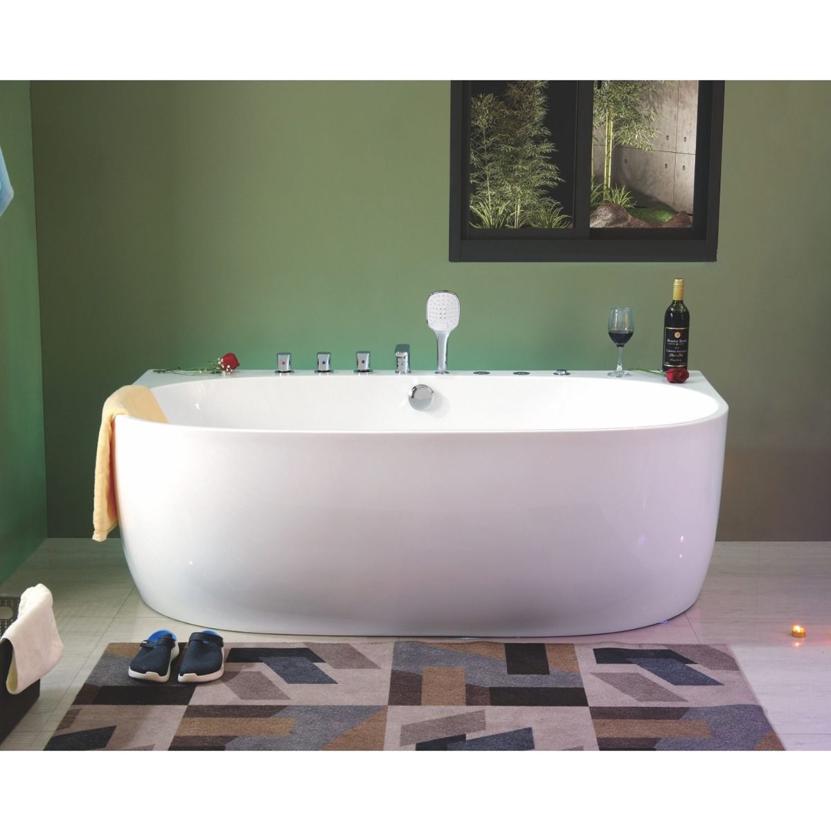 Astral Nikolija 170x88x58 samostojeća hidromasažna kada