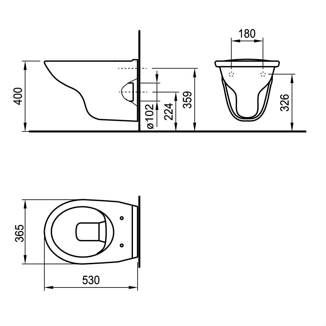 Fayans Neo wc šolja konzolna
