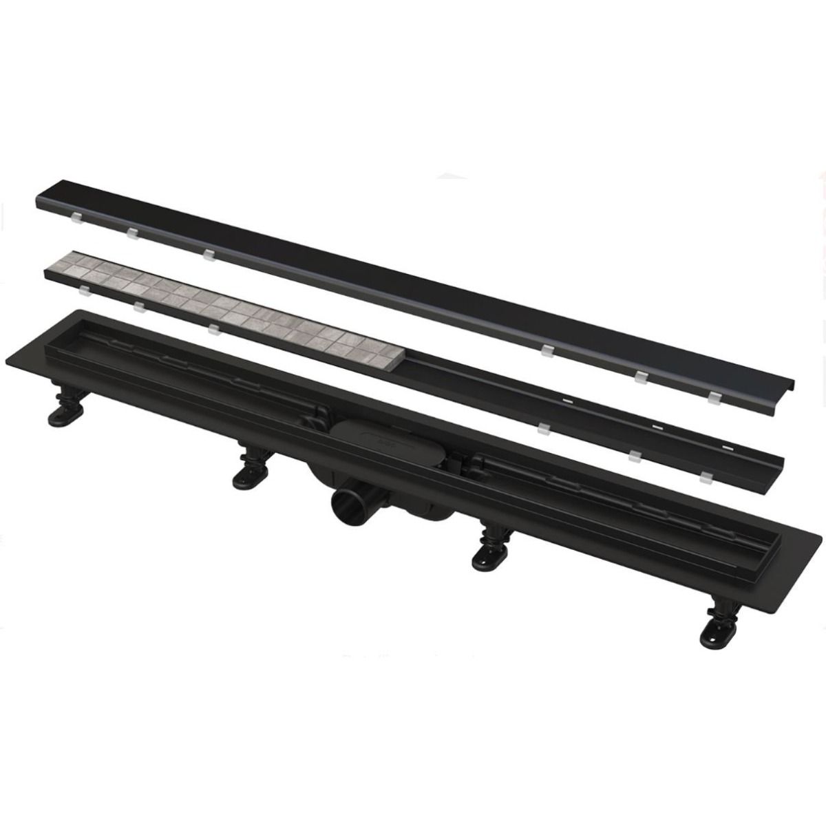 Alca APZ19-850M BLACK set sa rešetkom dvostranom