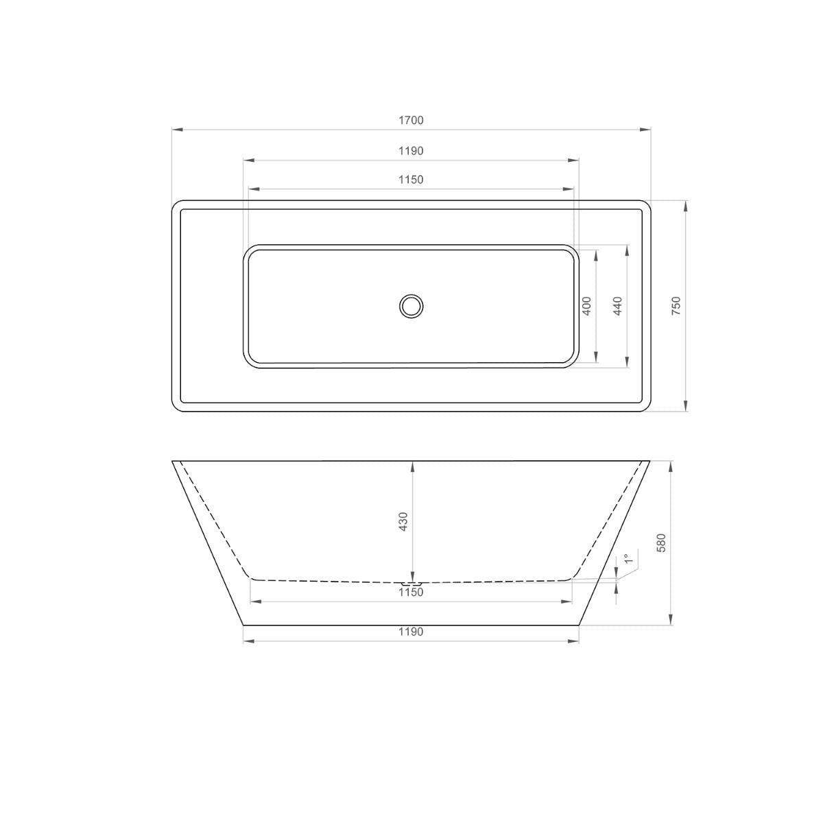 Astral Filipa samostojeća kada 170x75x58
