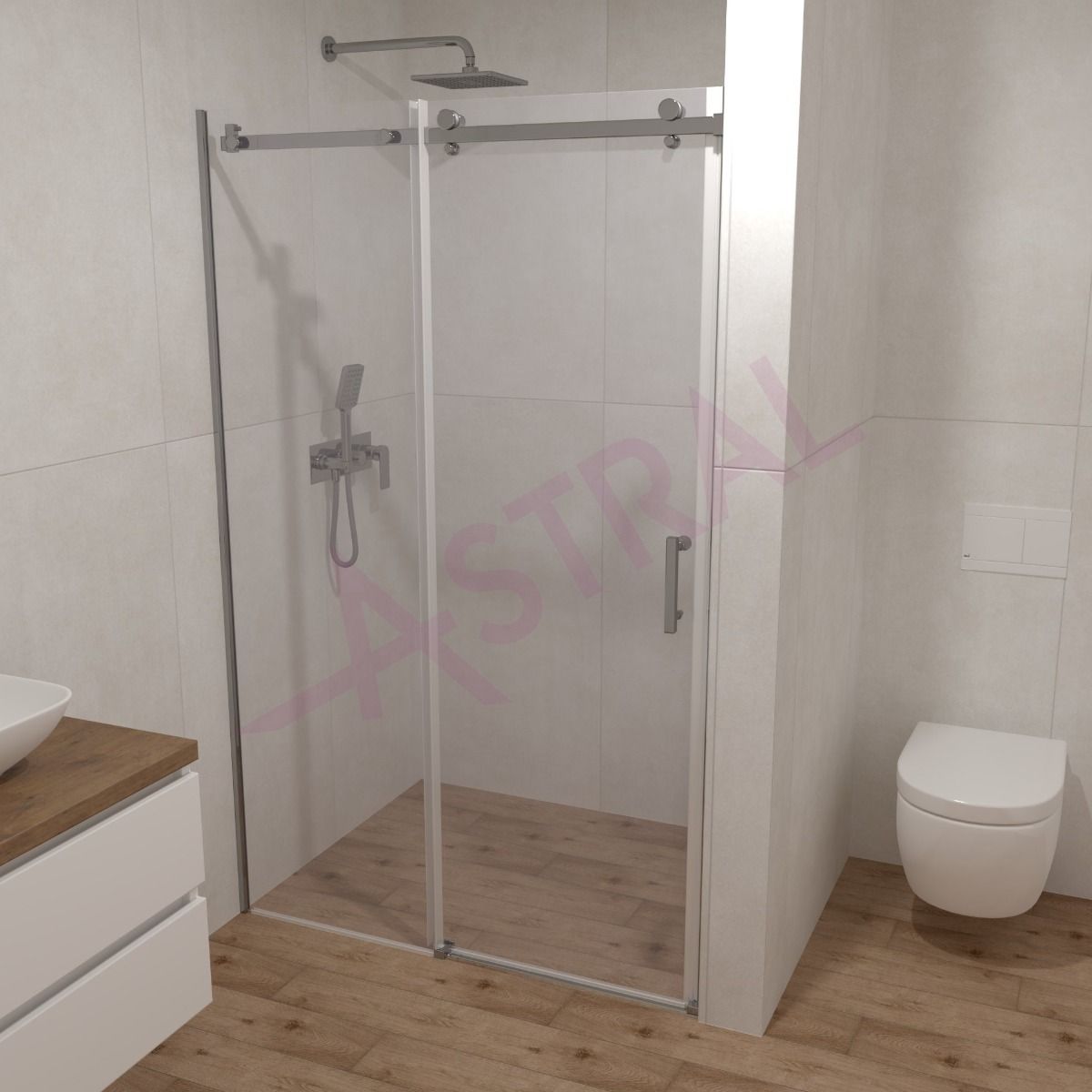 Astral Leo tuš paravan 120/195cm 8mm Nano Easy