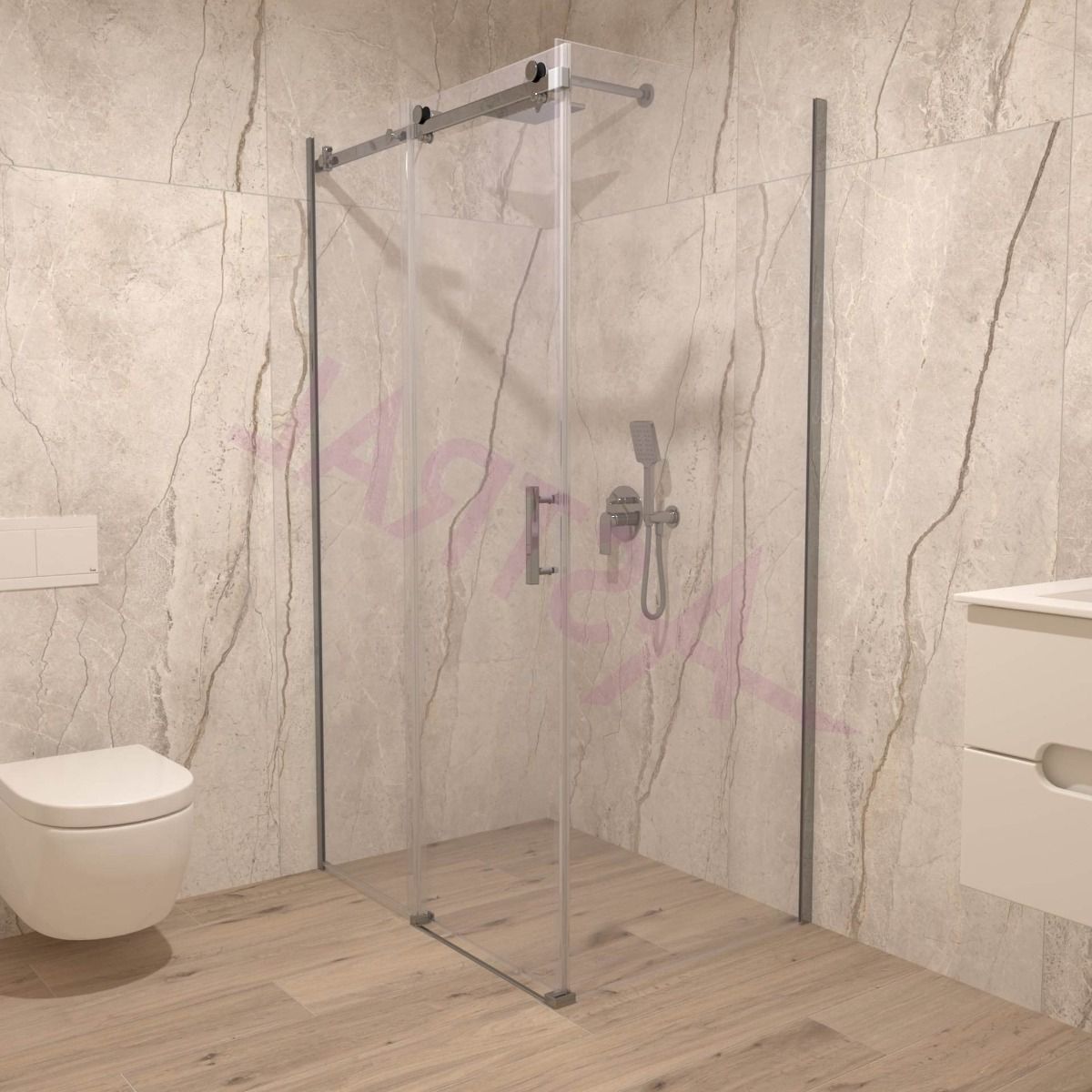 Astral Faro 100x80x195cm/6mm