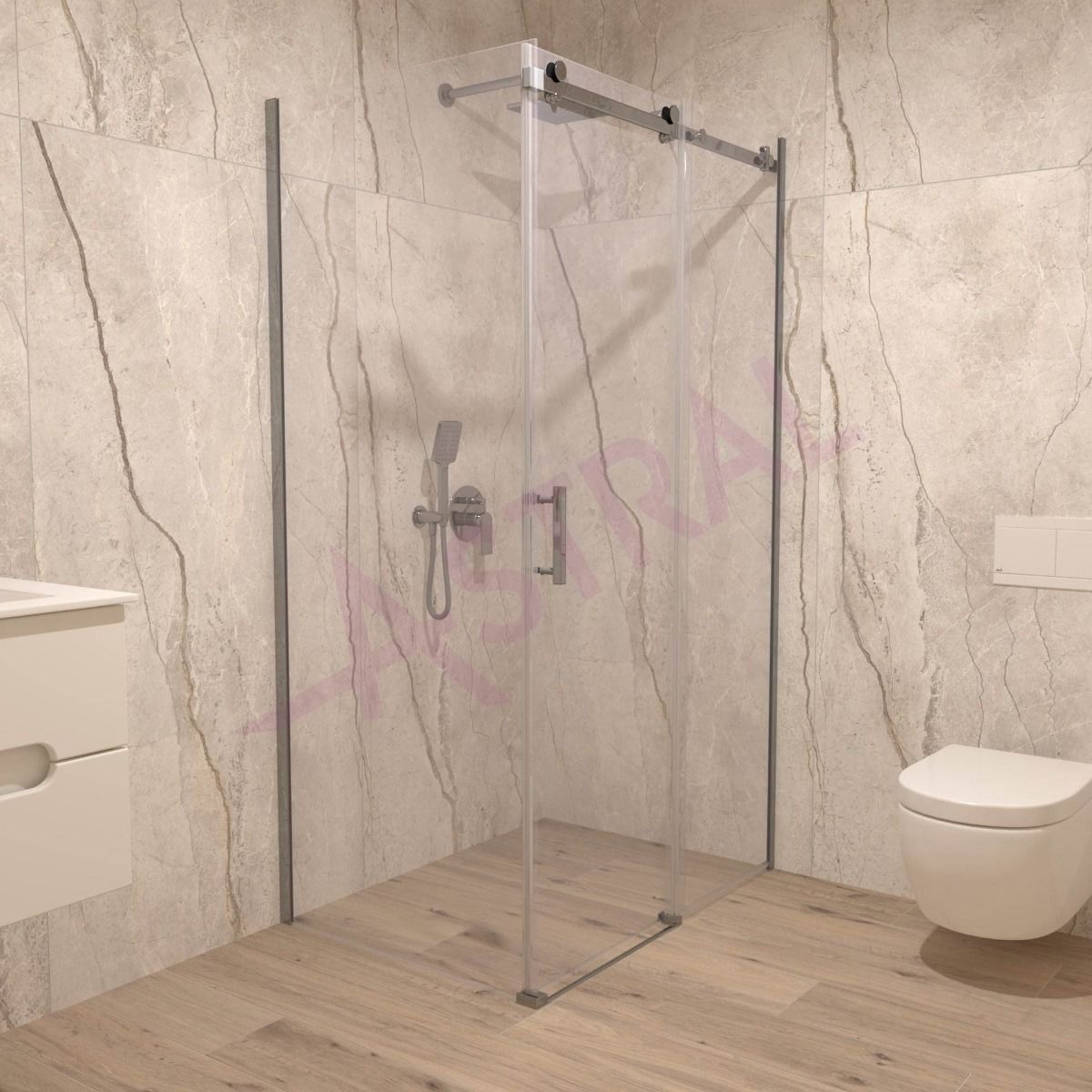 Astral Faro 100x80x195cm/6mm