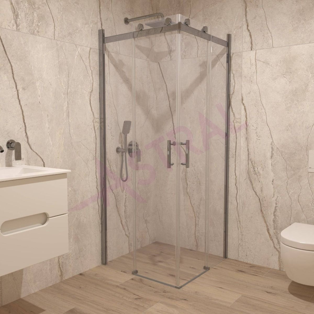 Astral Faro 80x80x195cm/6mm