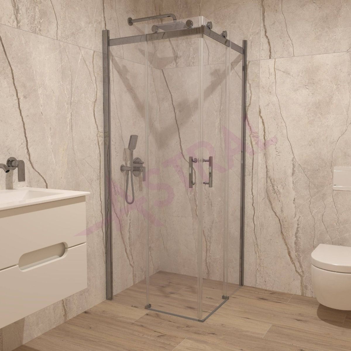 Astral Faro 80x80x195cm/6mm