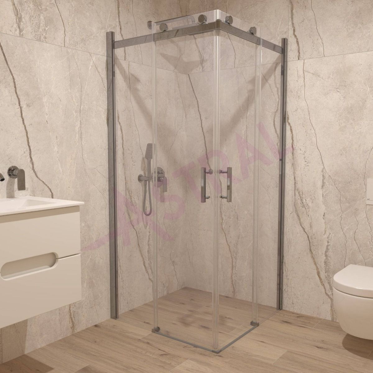 Astral Faro 90x90x195cm/6mm