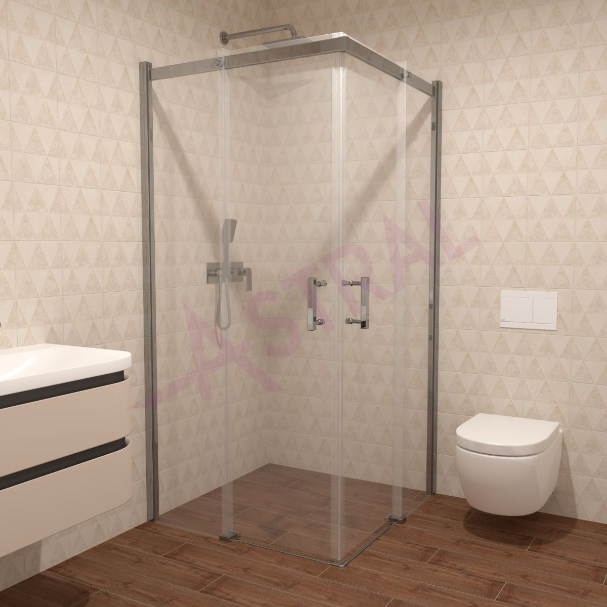 Astral Lido 100x100x195cm/6mm