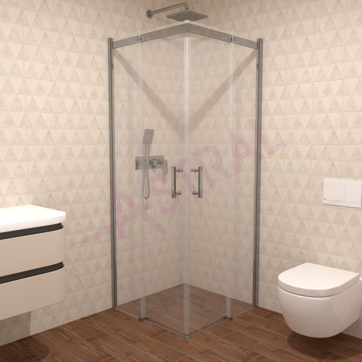 Astral Lido 80x80x195cm/6mm