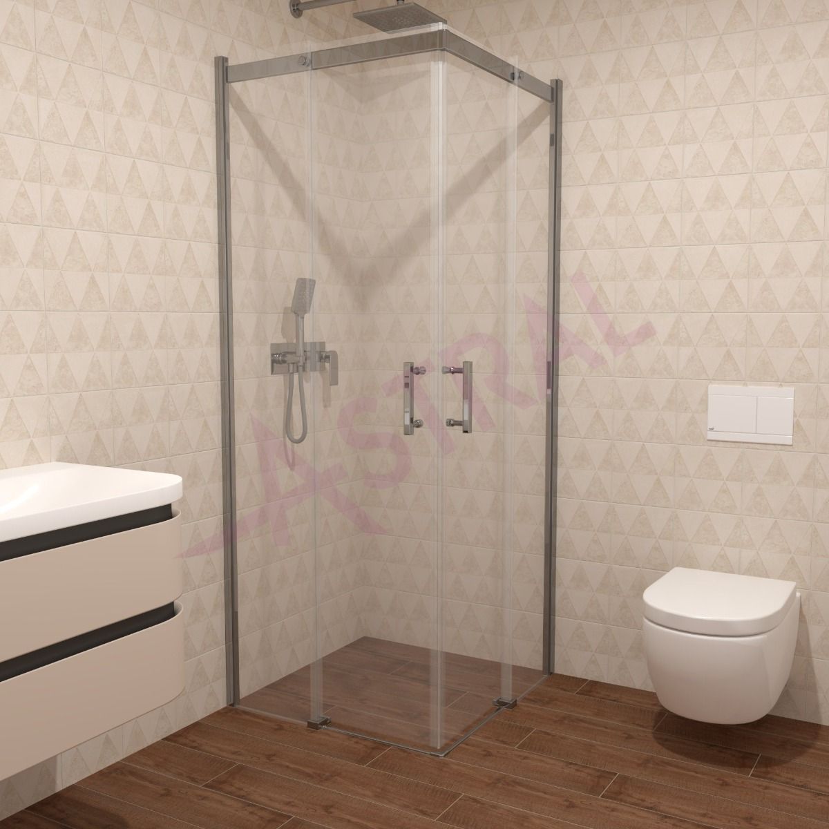 Astral Lido 80x80x195cm/6mm