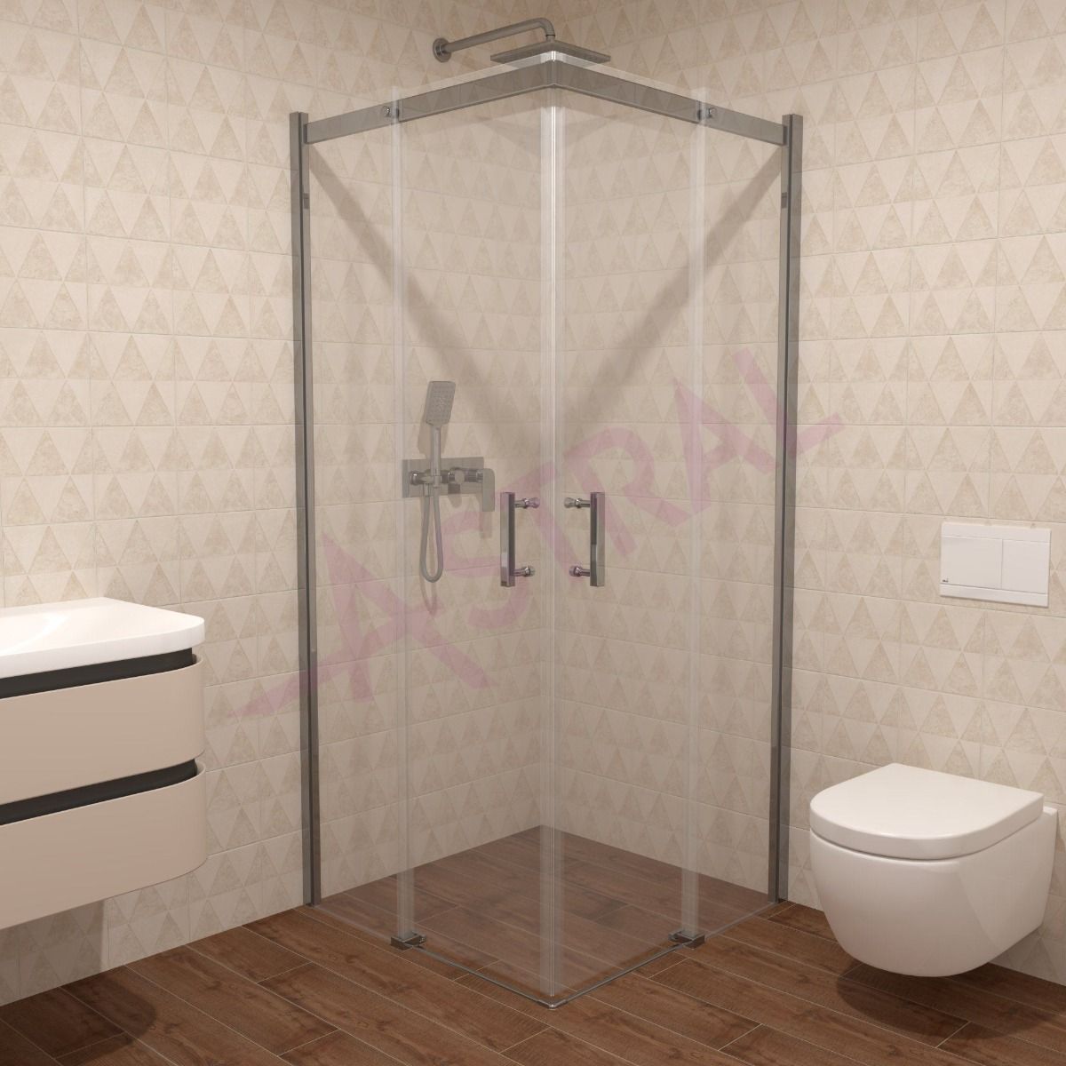 Astral Lido 90x90x195cm/6mm